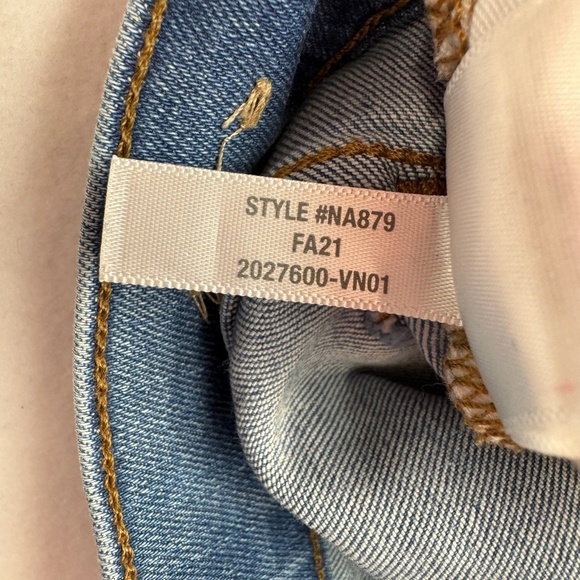 Madewell 8" Skinny Mid Rise Jeans Womens Size 26 Tall Light Wash - Picture 10 of 16